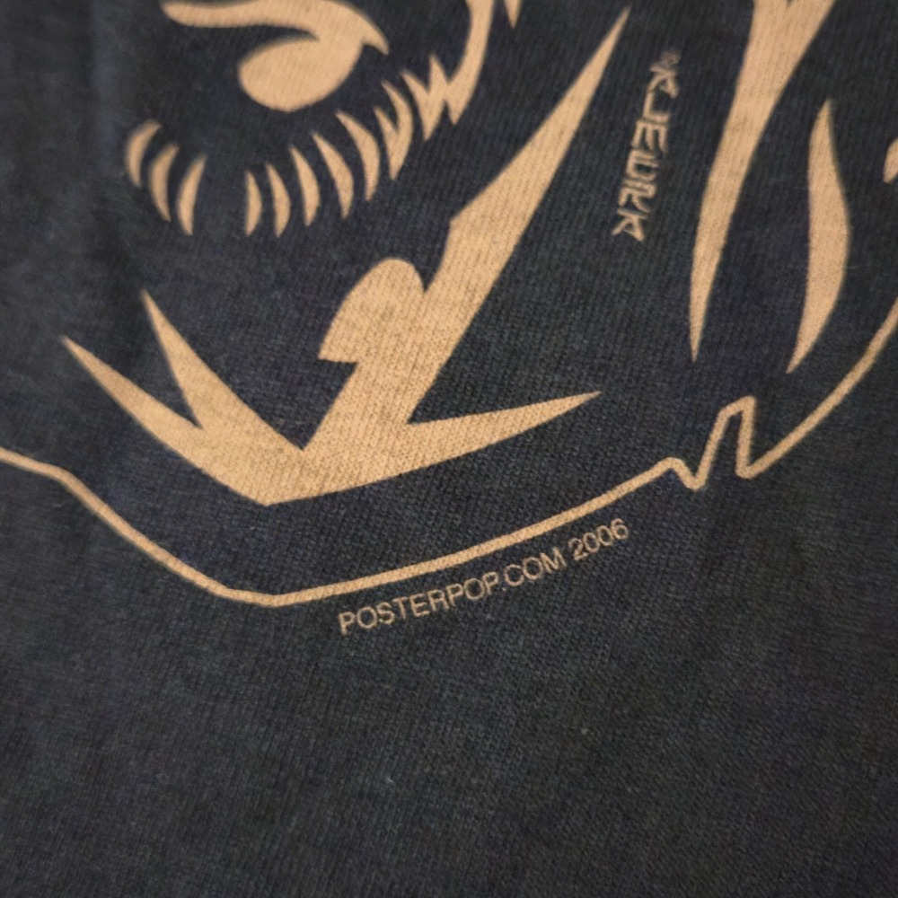 Vintage Poster Pop 2000s Y2K Jesus Christ Crown Of Thorns T Shirt Size L - Picture 3 of 5